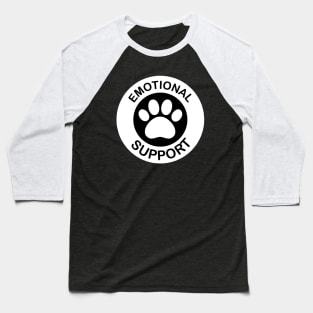 Emotional Support Animal - Paw Print Baseball T-Shirt